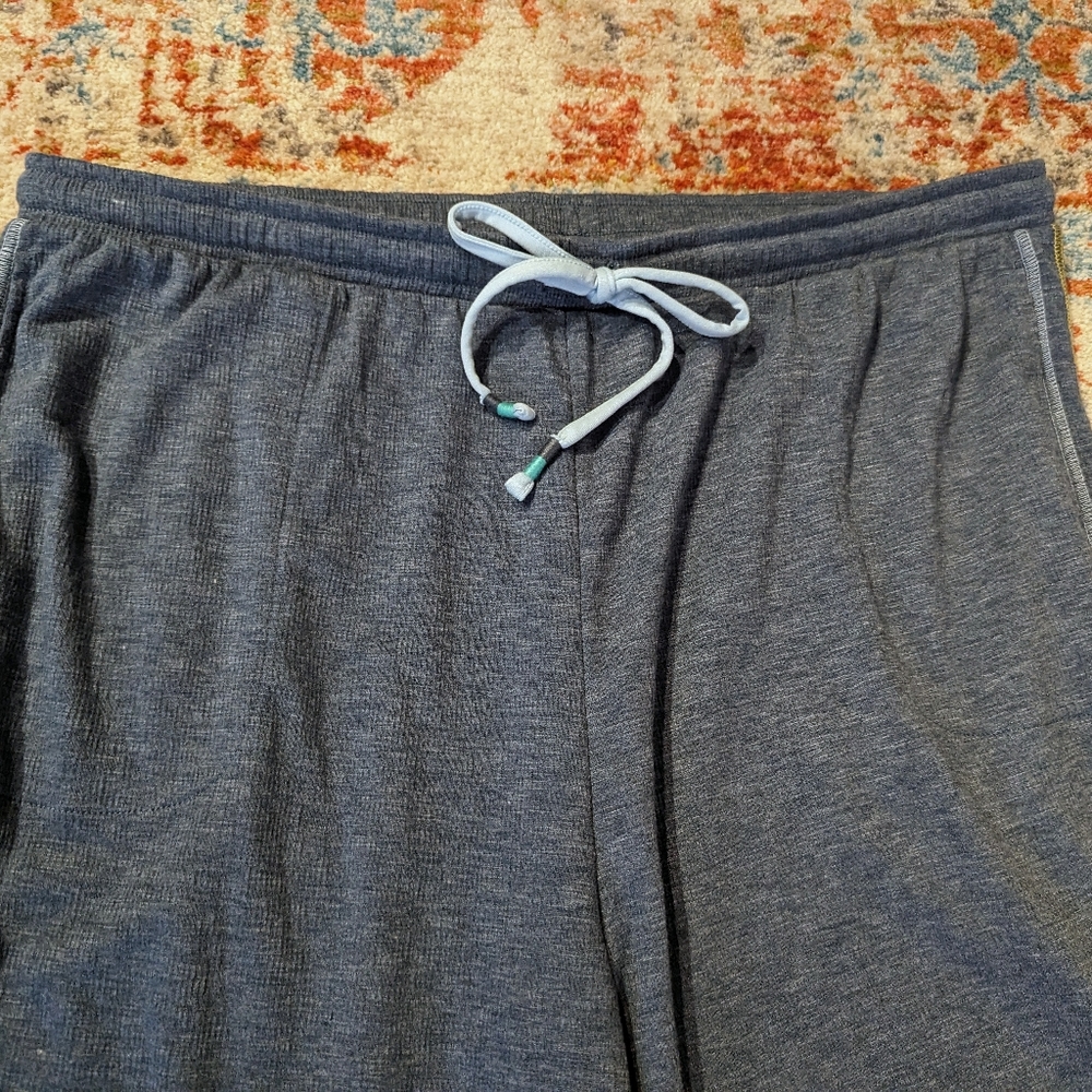 Cuddl Duds Women's XL Smart Comfort PJ Pants Blue Thermal Soft Knit - Picture 2 of 8